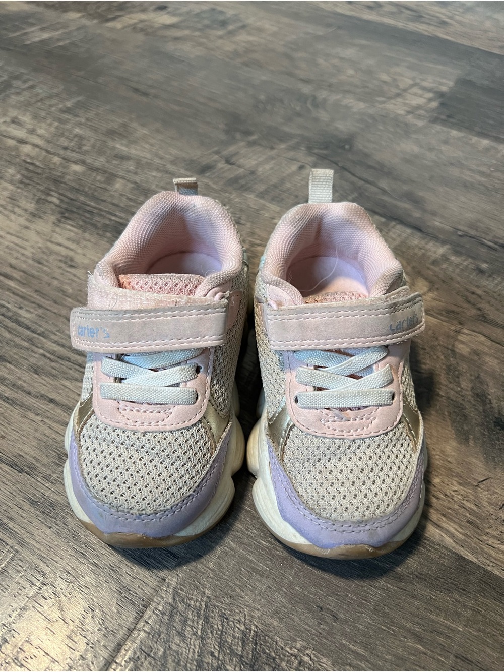 Carter's Pink & Lavender Toddler Sneakers -6M